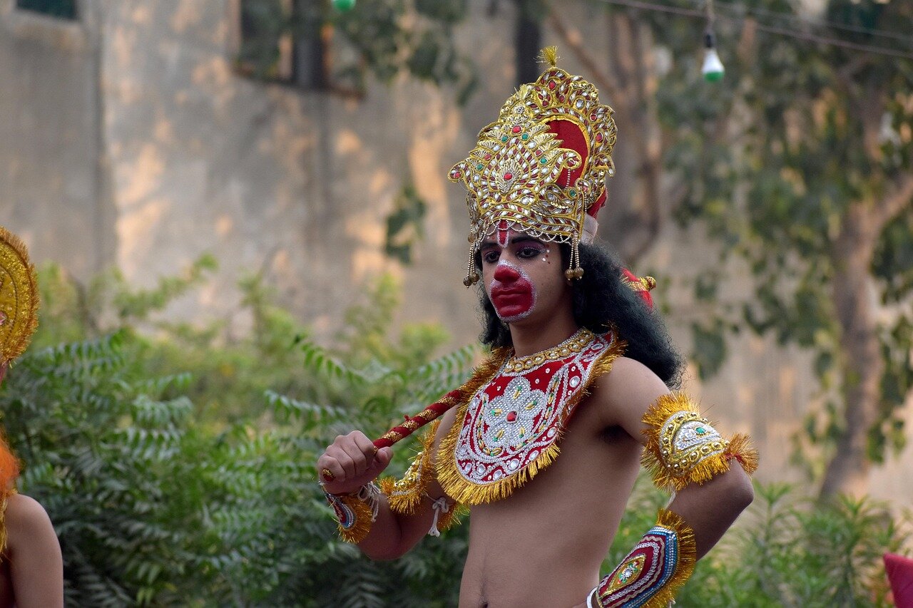 The vibrant and dynamic portrayal of epic tales in 'Ramayana', merging traditional narratives with modern technology