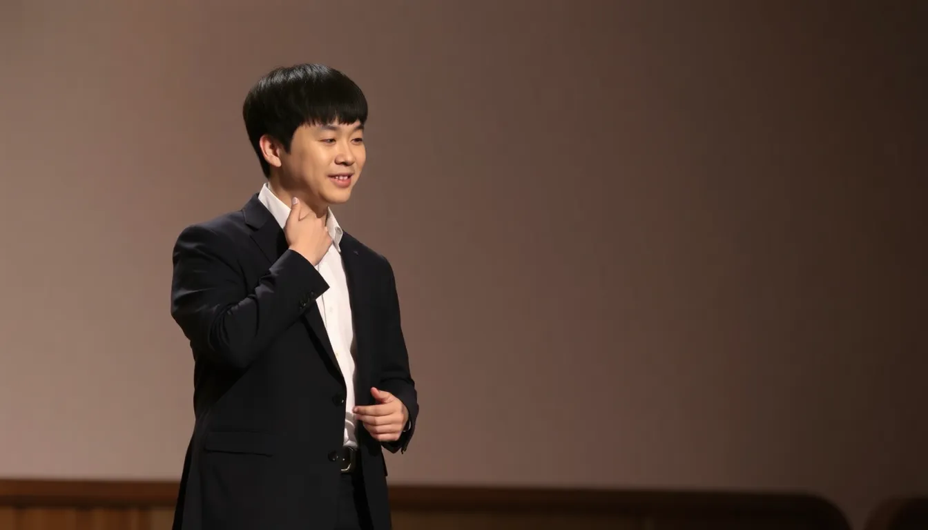 Bowen Yang smiling as he receives applause from the audience, highlighting his impact and connection with fans throughout his tenure on SNL