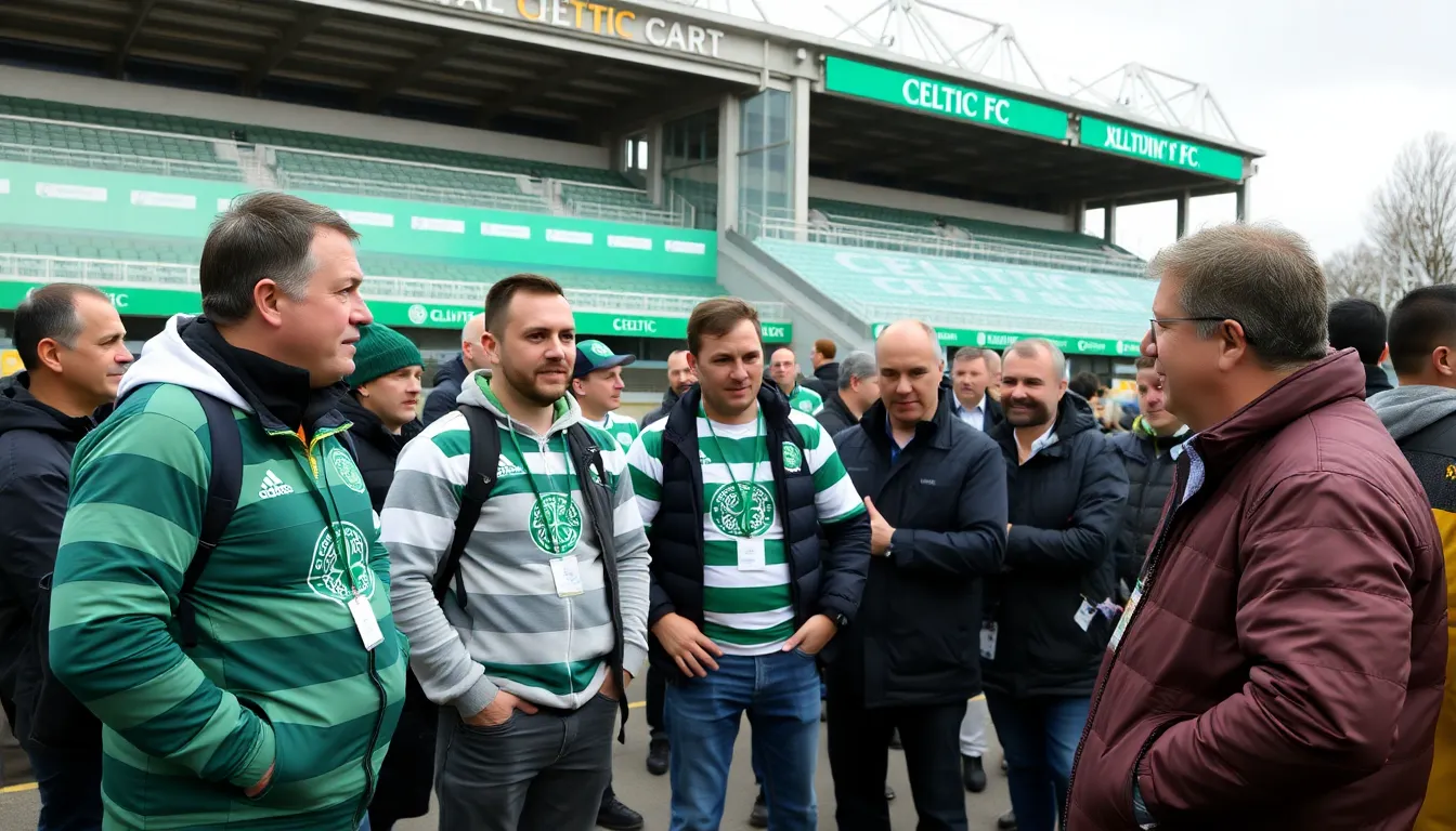 Fans gather outside the stadium, expressing their concerns and hopes for reinforcements during the upcoming January transfer window