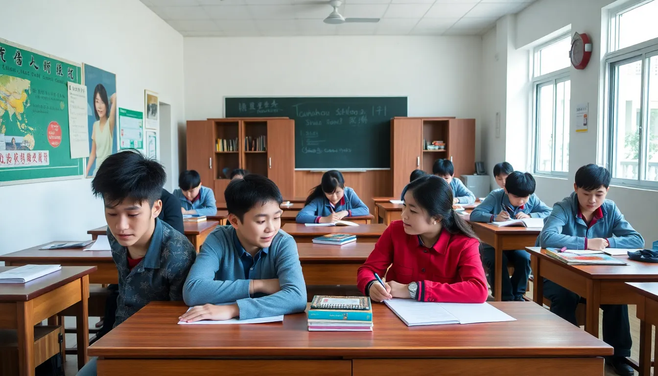 A young girl sitting alone in a dimly lit room, reflecting the emotional distress faced by students in harsh educational environments