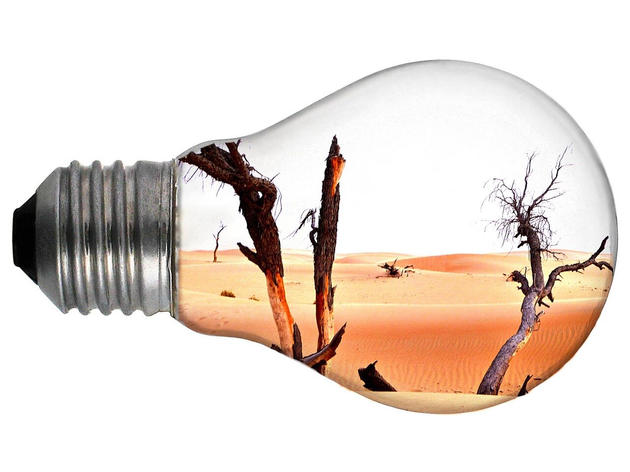 A visual representation of social media platforms filled with conflicting information about climate change, illustrating the challenges advocates face in spreading accurate content
