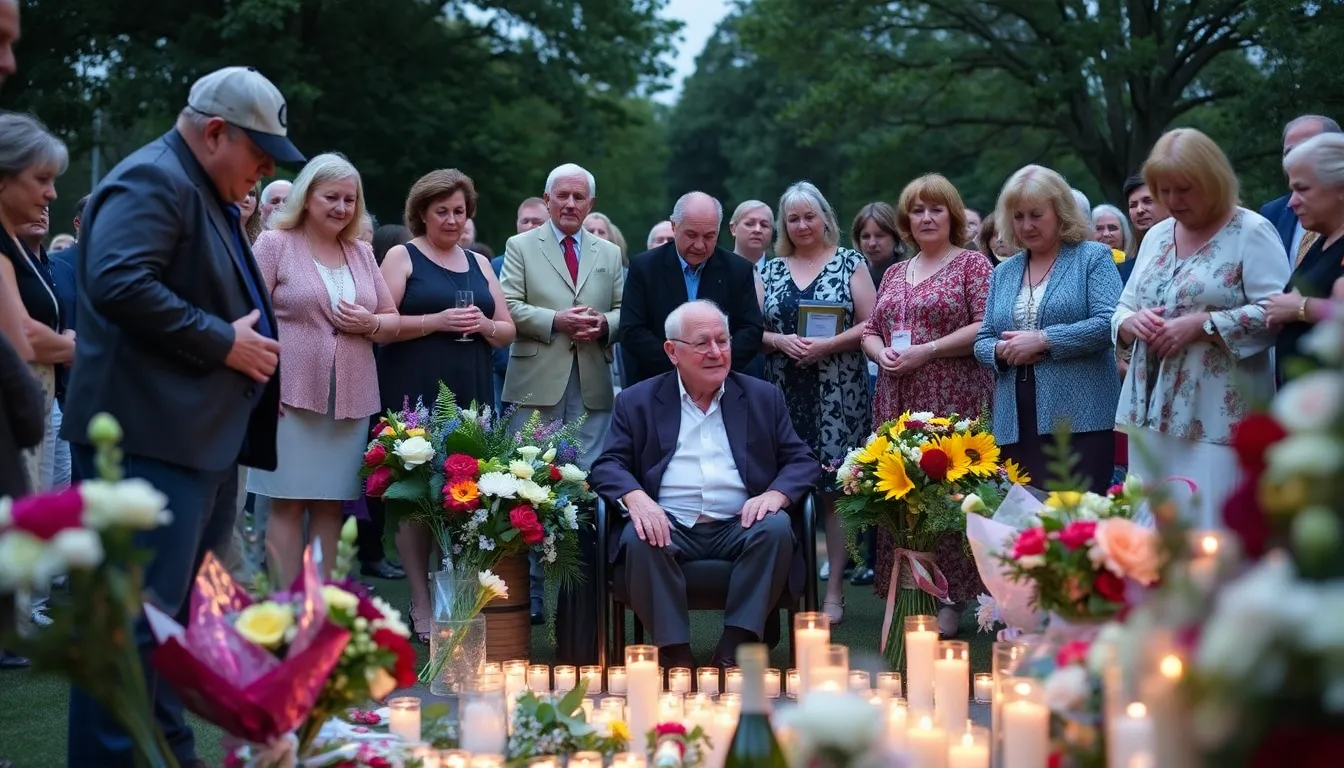 A group of opera singers and musicians gather to pay tribute to Donald McIntyre, sharing memories and celebrating his profound impact on the world of Wagner's operas.