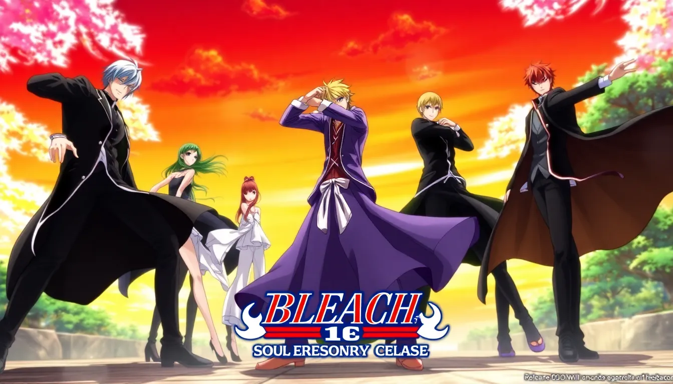 人気アニメ「BLEACH」のキャラクターたちが戦う姿が描かれたゲームの最新情報が発表され、ファンたちが期待に胸を膨らませている様子。
