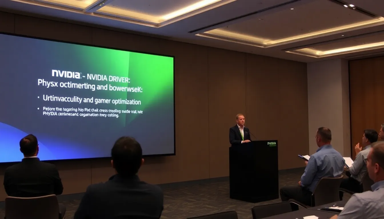 ゲーム開発者がPhysX技術を活用してリアルな物理シミュレーションを実現する様子