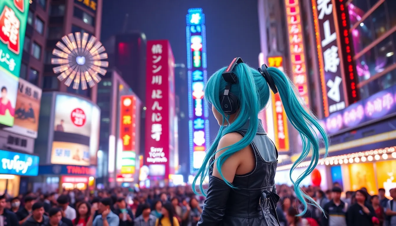 初音ミクのデビュー15周年を祝うために集まったファンたちの感動的な瞬間