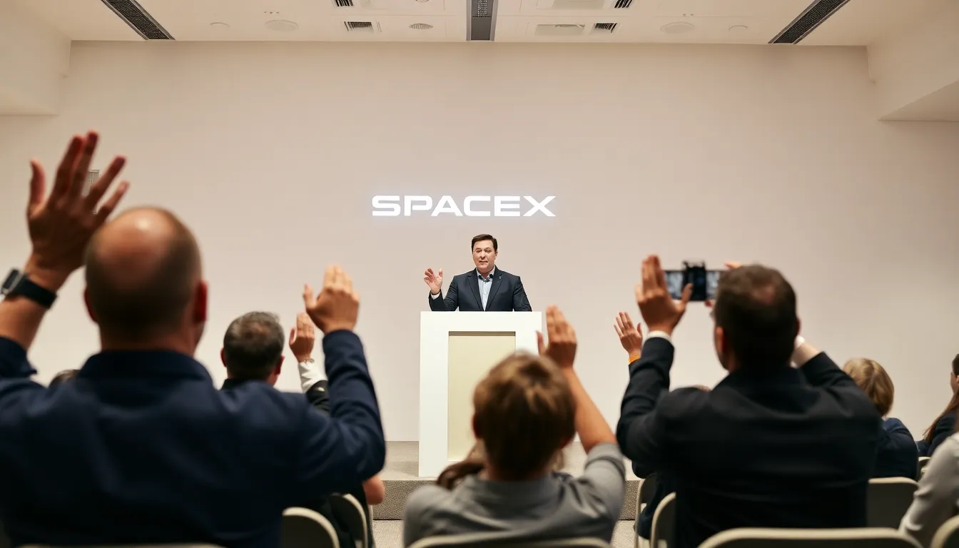 A visualization of SpaceX's Starlink satellite constellation in orbit, showcasing the company's mission to provide global internet coverage