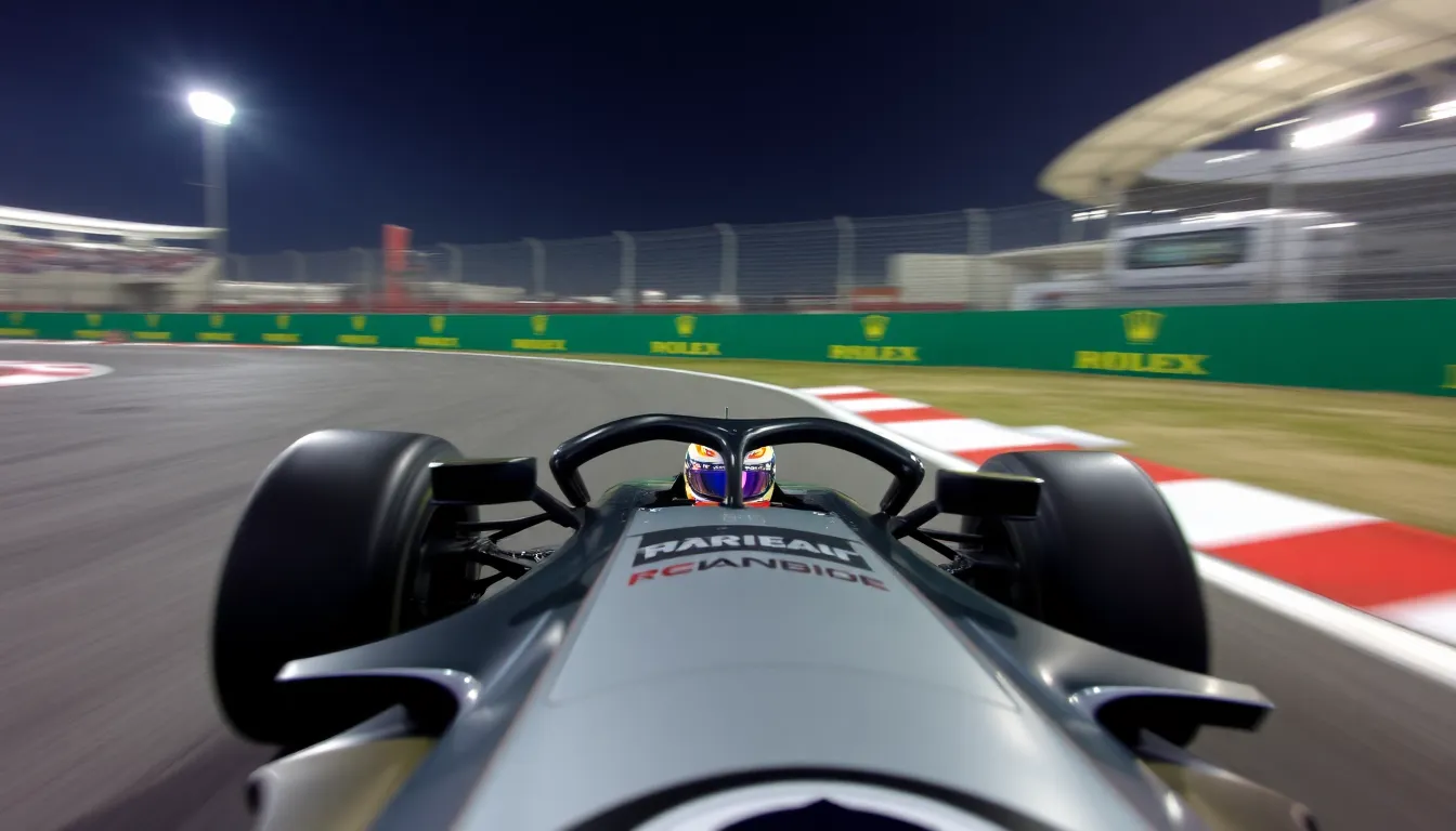 Lando Norris finishes closely behind George Russell in FP3, highlighting the fierce competition between McLaren and Mercedes as they prepare for qualifying