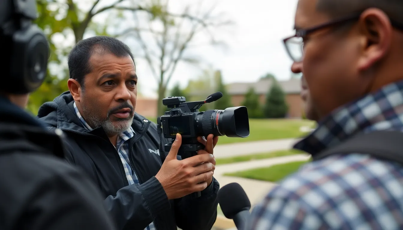 Photographers documenting the protests in Ferguson, capturing the raw emotions and struggles of the community during a pivotal moment in social justice history
