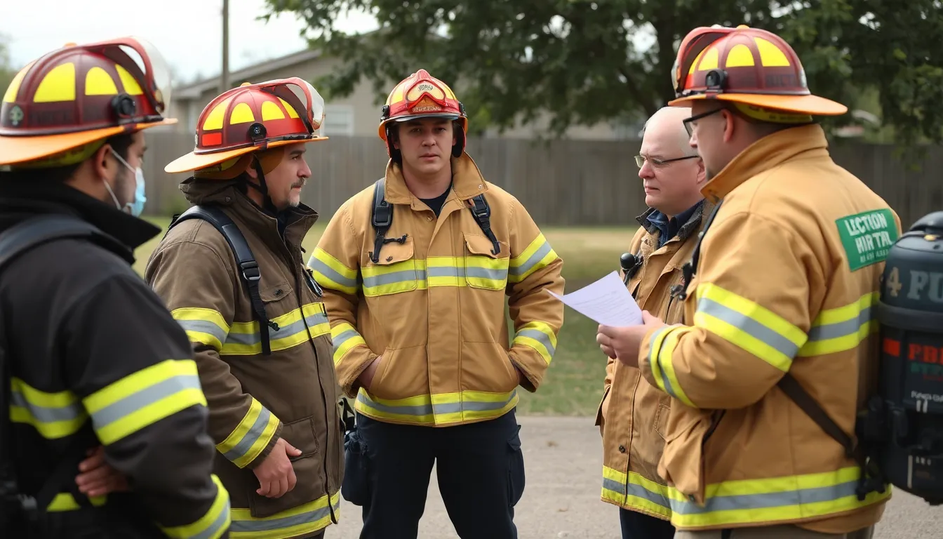 Environmental activists hold a rally advocating for stricter regulations on PFAS usage in firefighting foam, reflecting growing public concern over safety and health issues