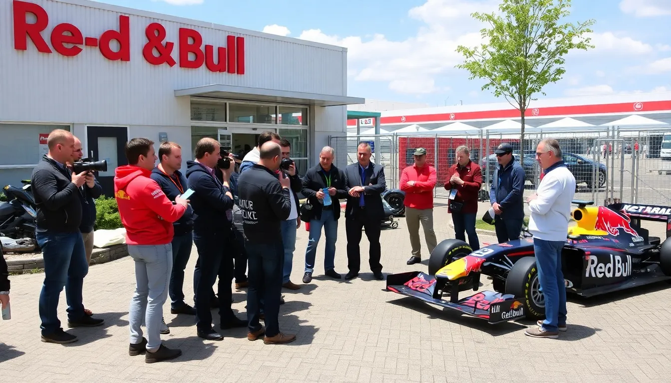 Helmut Marko is seen leaving the Red Bull Racing headquarters, reflecting on his departure after years of influential leadership in Formula 1.