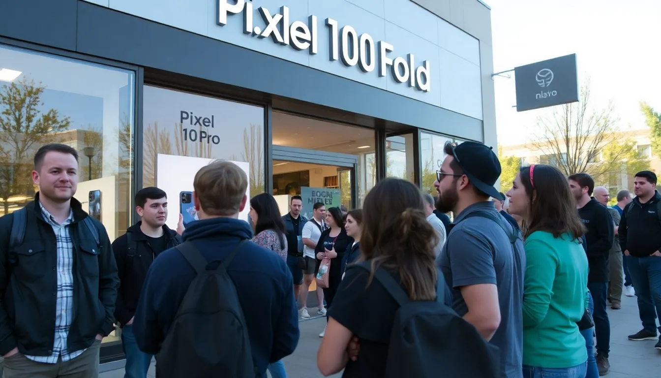 A tech reviewer demonstrates the Pixel 10 Pro Fold's vulnerability during a durability test, highlighting its catastrophic failure as smoke rises from the device.