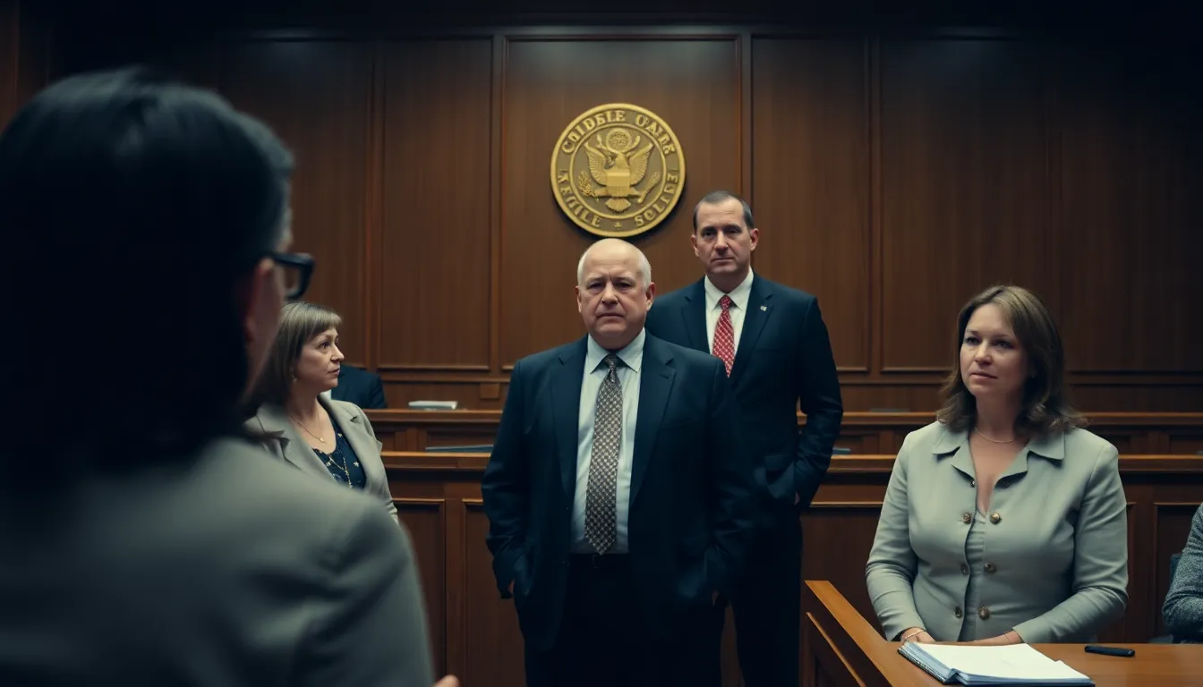 Carl Rinsch stands in a courtroom as the jury delivers the verdict of guilty for defrauding Netflix out of  million.