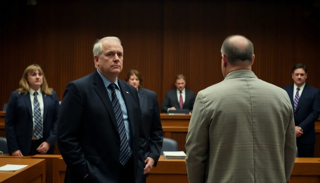 A closeup of legal documents and contracts under scrutiny, illustrating the meticulous examination of Rinsch's financial dealings and the implications for accountability in Hollywood