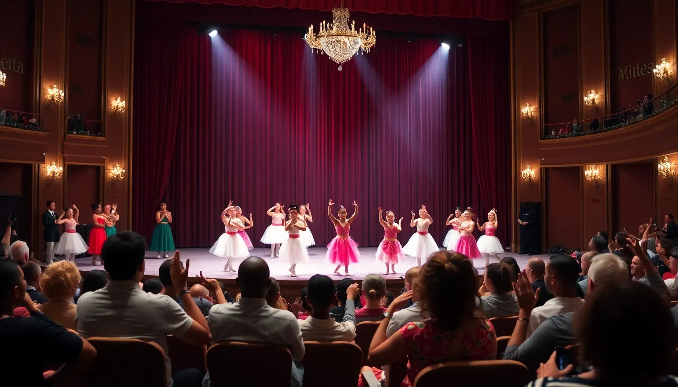 The audience watches intently as professional dancers perform a beautifully choreographed sequence, highlighting the fusion of classical ballet and Kenyan artistic elements