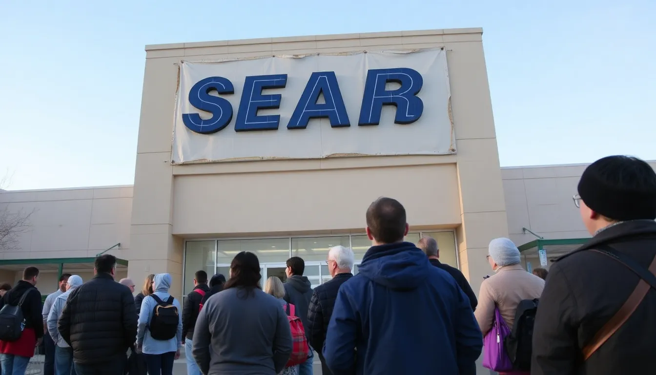 A historical image of a vintage Sears catalog, symbolizing the company's innovative beginnings in American retail and its transformation over the decades