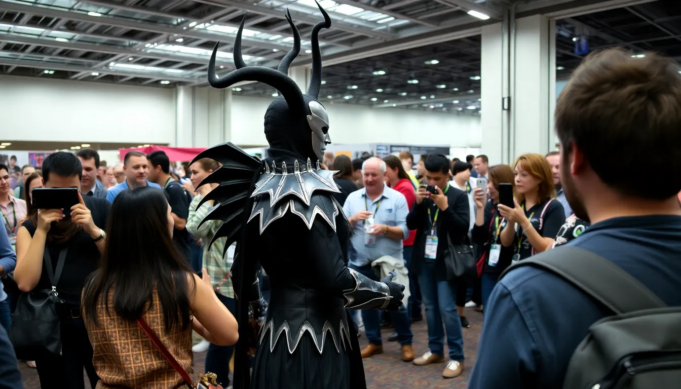 The moment captures the excitement of the gaming community as LeanBeefPatty pays tribute to the developers behind Malevola, highlighting the connection between fans and creators