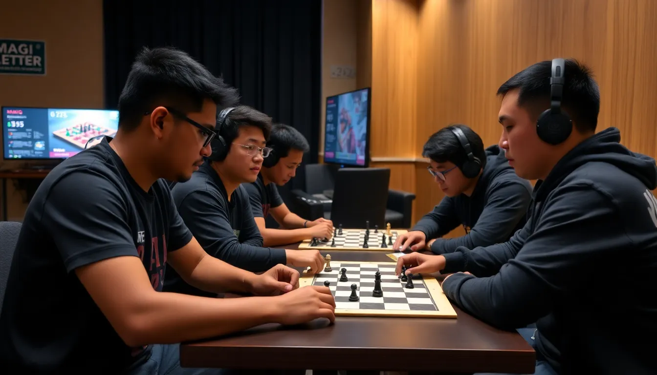 The Malaysian esports team celebrates their historic victory after winning the gold medal in the inaugural Magic Chess tournament at the SEA Games 2025 in Thailand.
