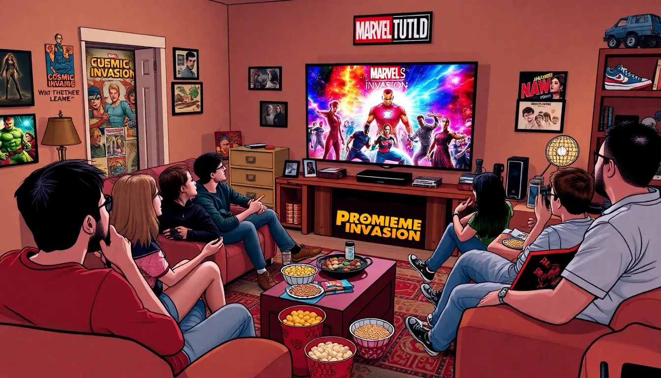 Fans eagerly discuss theories and merchandise related to 'Marvel Cosmic Invasion' on social media, reflecting the excitement and engagement surrounding the film's release