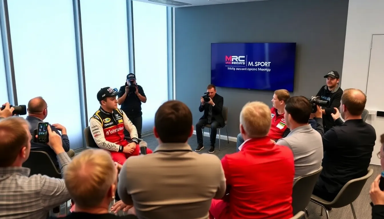 The MSport team discusses strategies for the upcoming season, emphasizing the importance of integrating new talent like McErlean and Armstrong