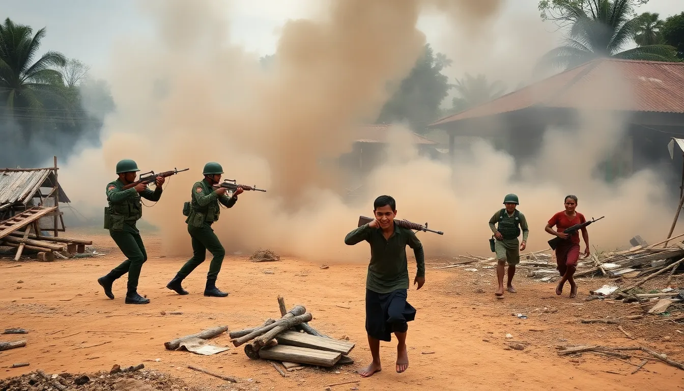 Citizens in Myanmar facing economic challenges, illustrating the desperation that drives some individuals to engage in scams as a means of financial survival