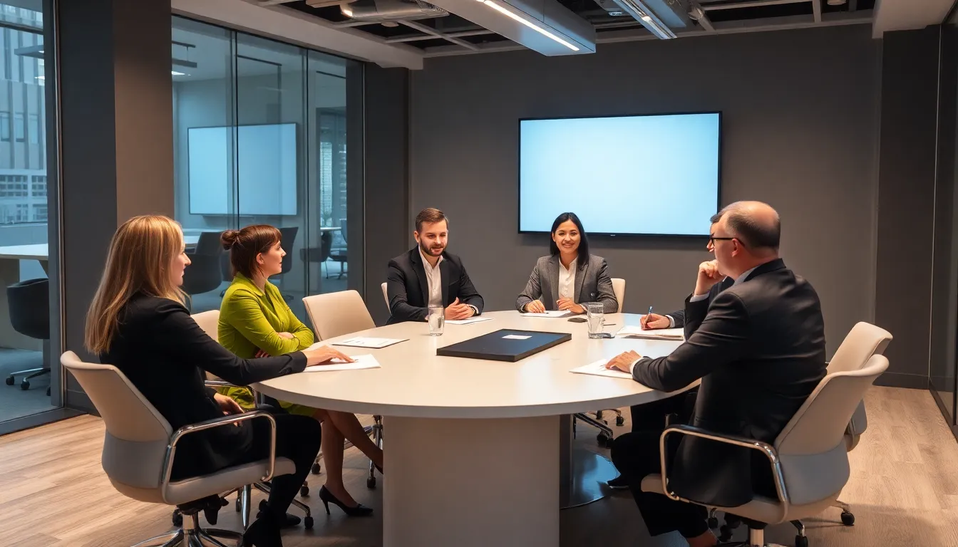 A group of people is gathered outside a corporate office, discussing new age verification measures announced by a porn company in response to a recent regulatory fine.