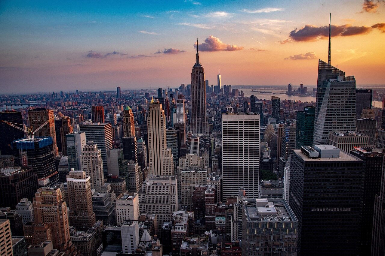 A busy New York street scene, symbolizing the urban environment where A.I. regulations will impact consumer experiences