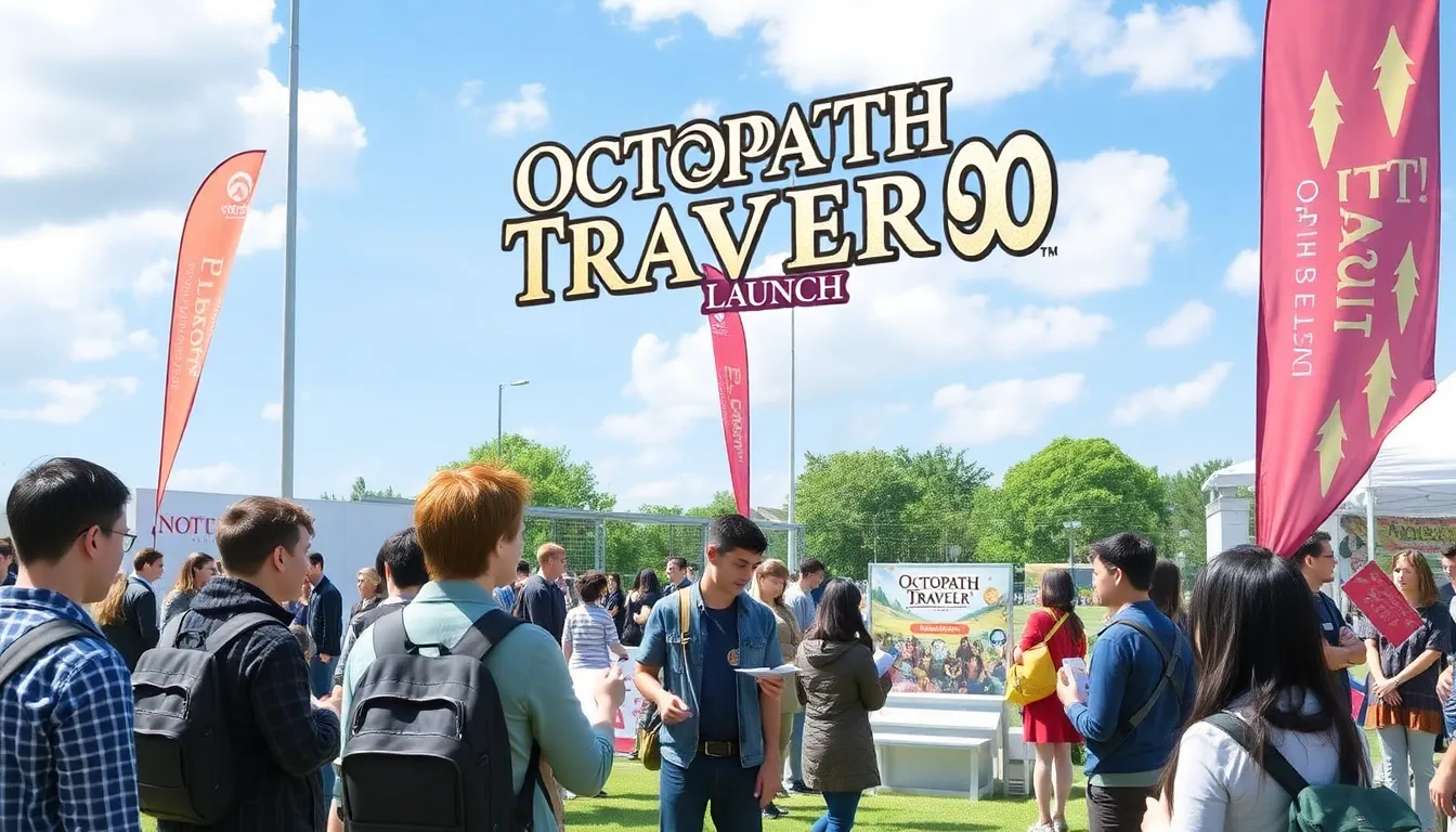 Enthusiastic fans discussing the evolution of roleplaying games, reflecting the excitement surrounding the release of 'Octopath Traveler 0'