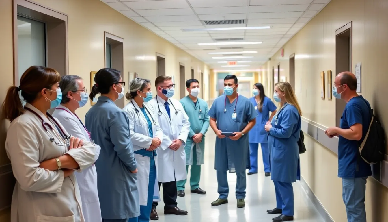A family gathers in a hospital waiting room, reflecting the emotional impact of organ donation decisions and the potential health risks involved