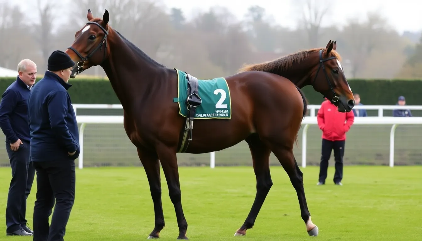 Harry Redknapp, renowned football figure, stands alongside his horse, showcasing his unexpected venture into the world of horse racing