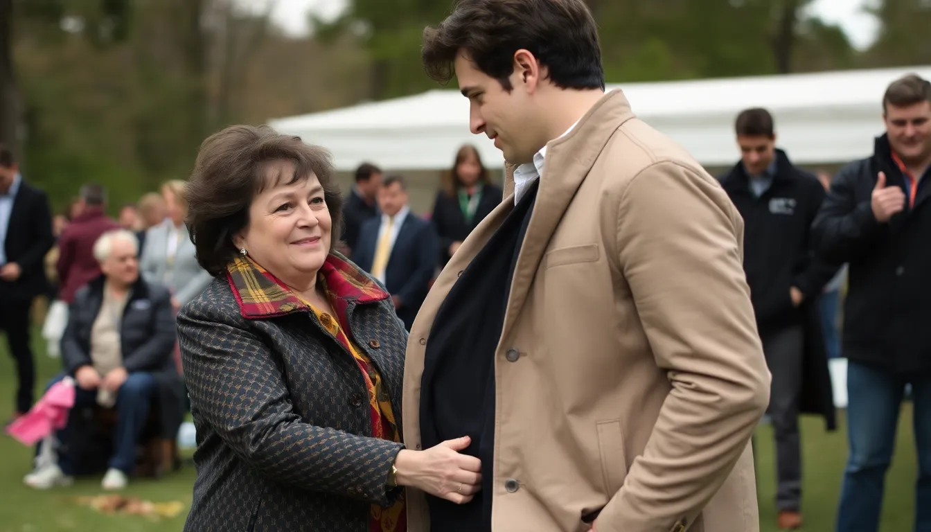 Timothée Chalamet presents Susan Boyle with a specially designed jacket during a charity gala, celebrating her achievements and their shared respect for one another.