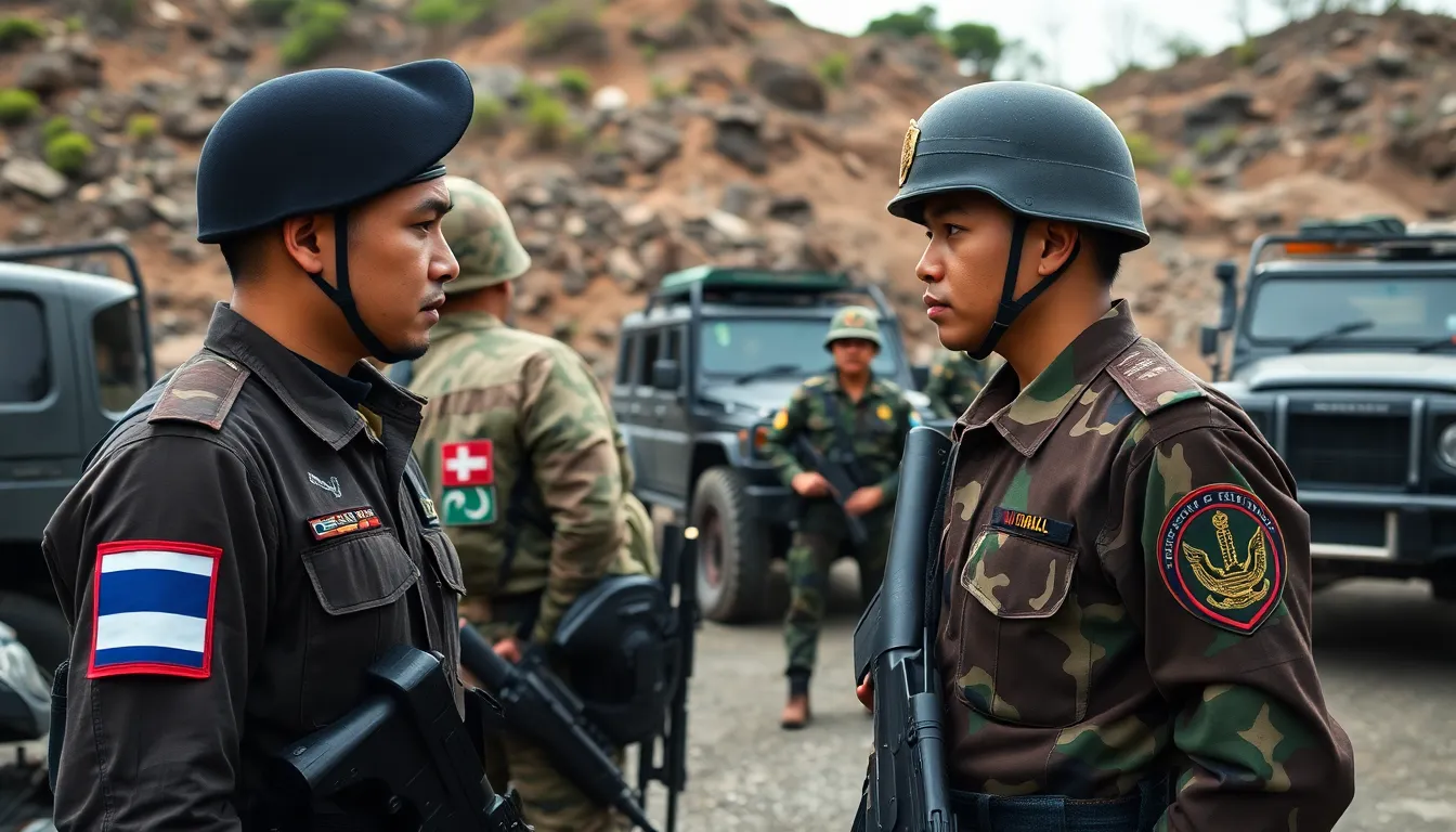 Diplomatic representatives from ASEAN engaging in discussions to mediate the escalating tensions between Thailand and Cambodia