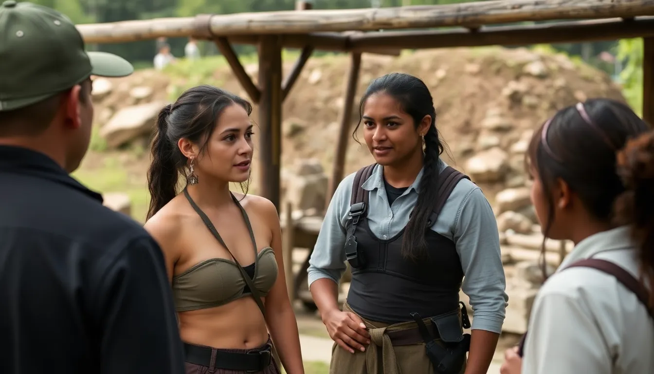 A captivating moment that illustrates the rich lore and themes of adventure, representing the evolution of the Tomb Raider franchise across various media platforms