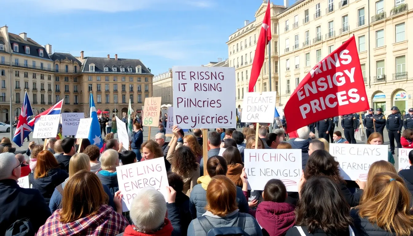 Protesters advocating for social justice and environmental sustainability, emphasizing the role of grassroots movements in shaping public policy