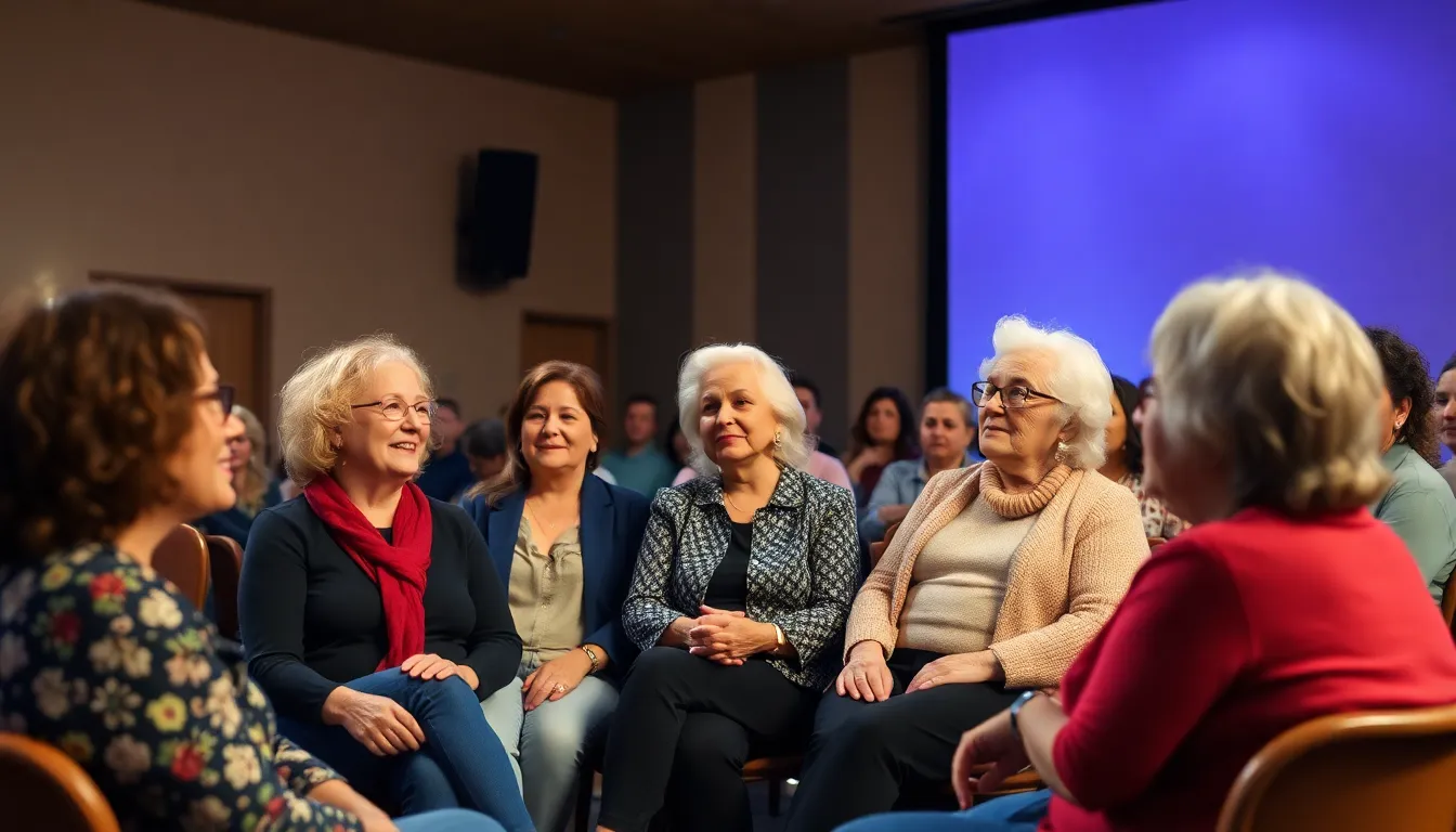 An audience captivated by the powerful narratives presented in the film 'Liberation,' highlighting the historical struggles of the women's movement