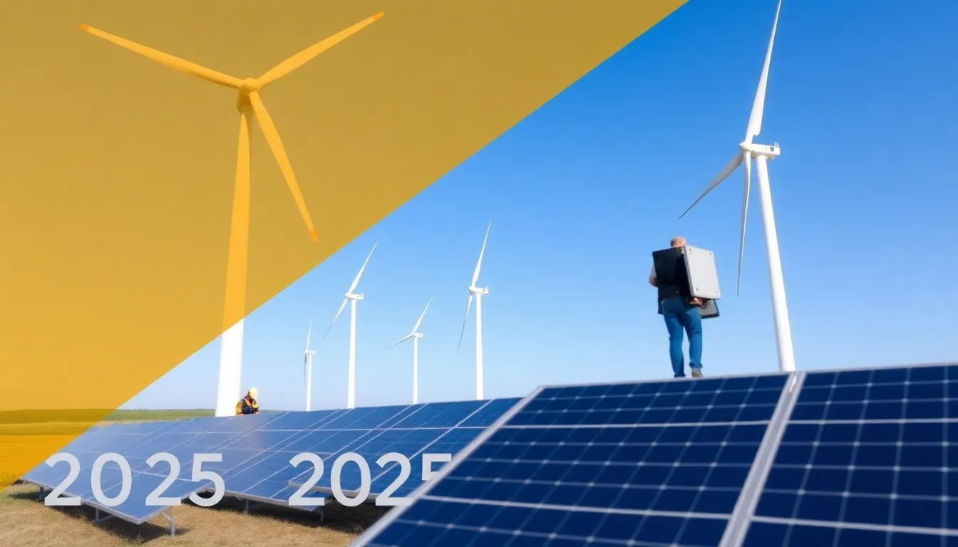 A government meeting focused on renewable energy policies, with officials discussing strategies to enhance sustainability and reduce carbon emissions