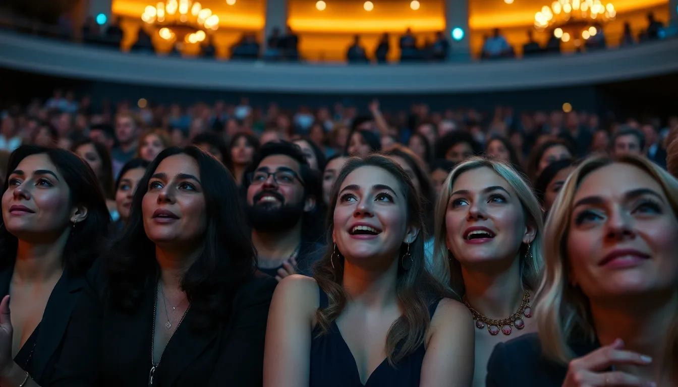 A closeup of a nominee's acceptance speech, where emotions run high as they express gratitude for their recognition by the Academy