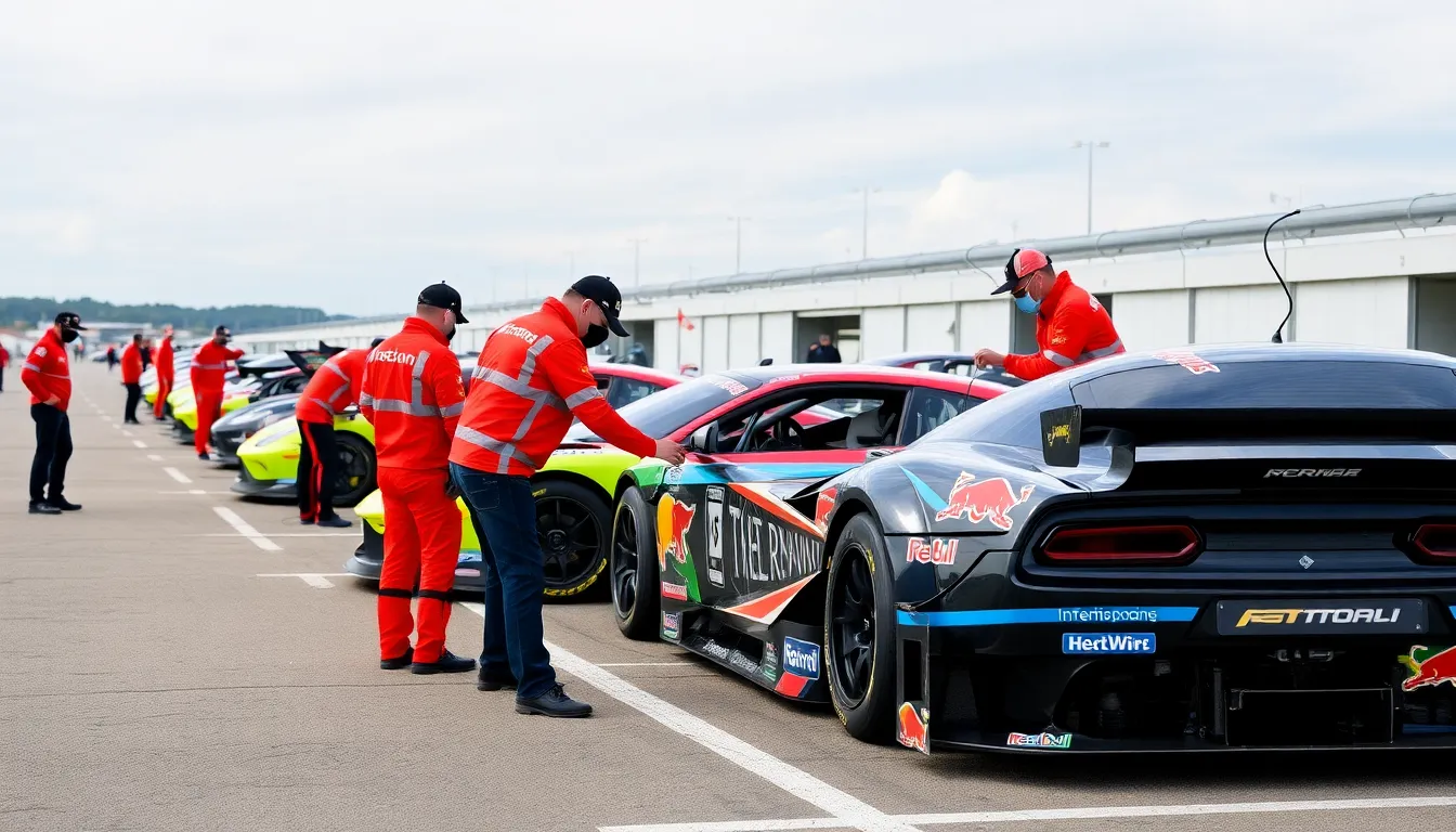 新設されるサーキットでのレースに向けて準備を進める選手たちの緊張感あふれる表情