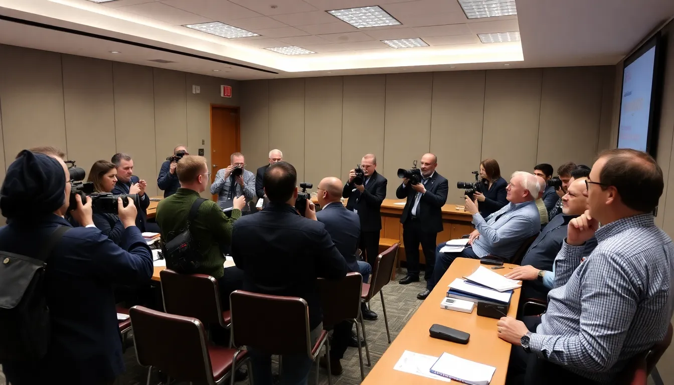 A group of climate scientists and local officials discuss the impact of recent natural disasters in Europe during a live broadcast, emphasizing the need for community resilience and policy changes.