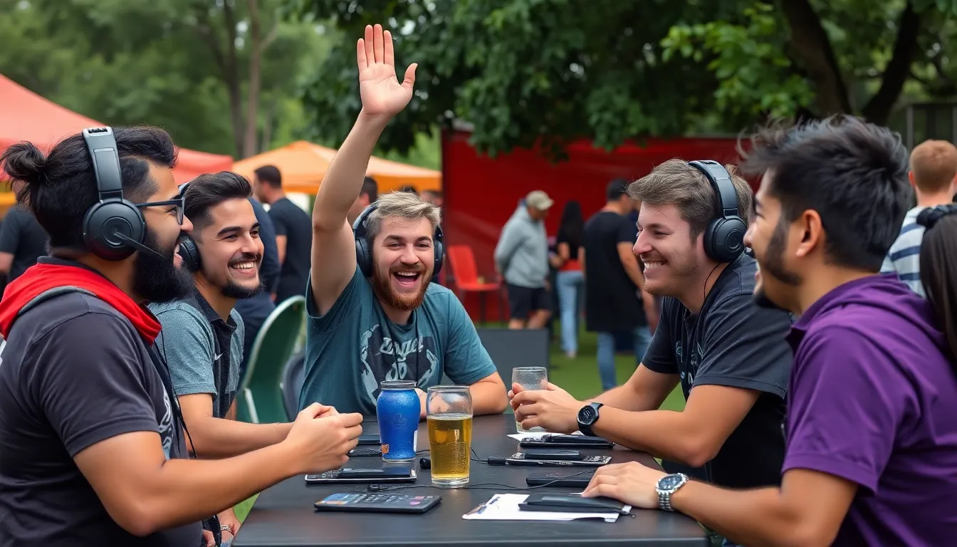 A group of enthusiastic gamers celebrates together, showcasing their support for the developers' commitment to restoring fairness and trust in the gaming community