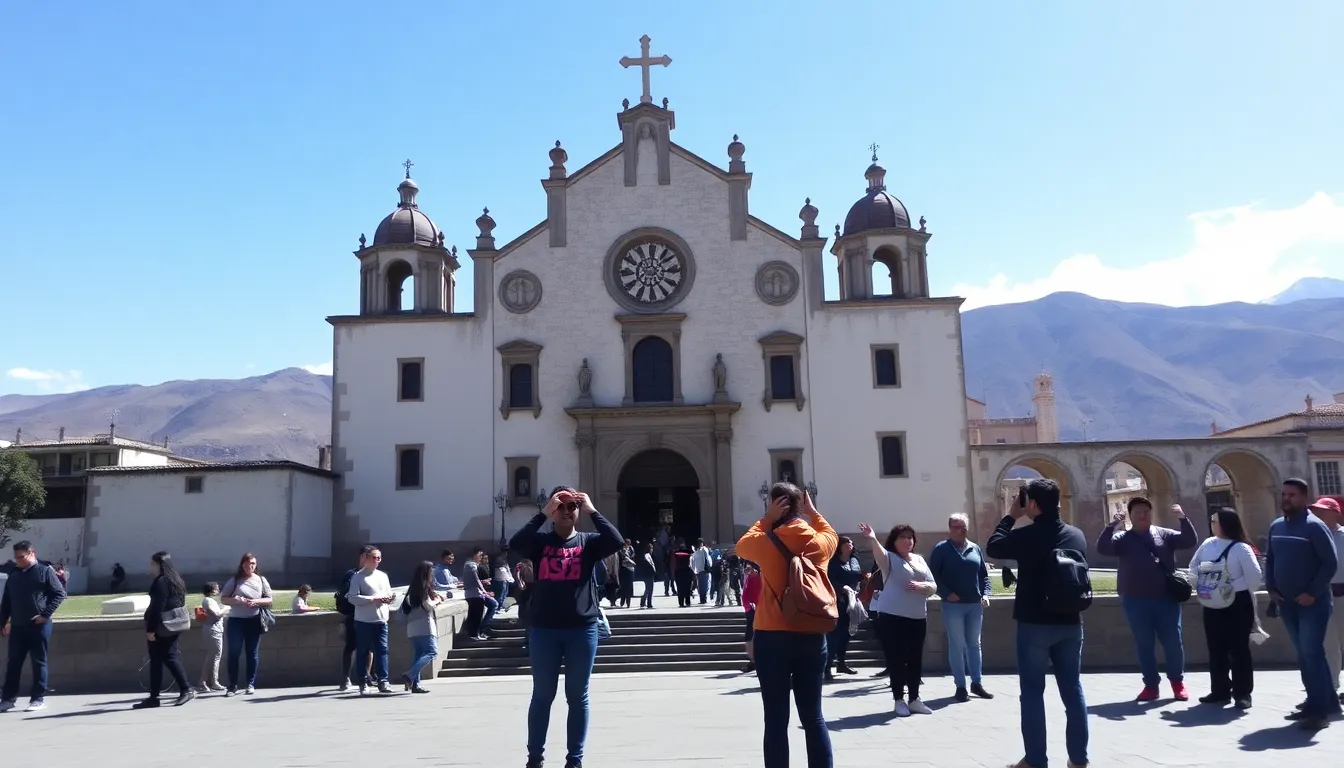 Breathtaking views of the Colca Canyon reveal its dramatic landscapes, attracting adventure seekers and nature lovers alike