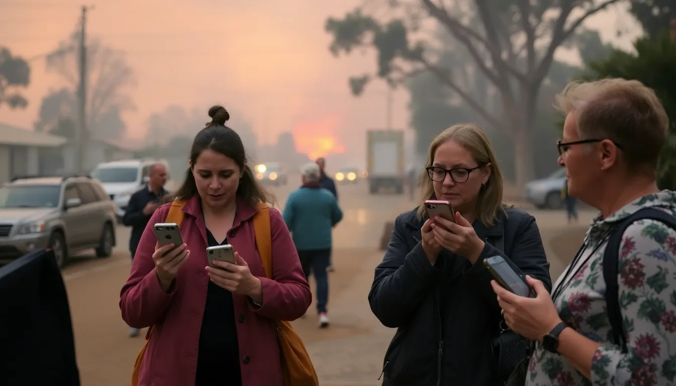 Firefighters battling bushfires in rural Victoria, highlighting the urgent response needed to protect affected communities