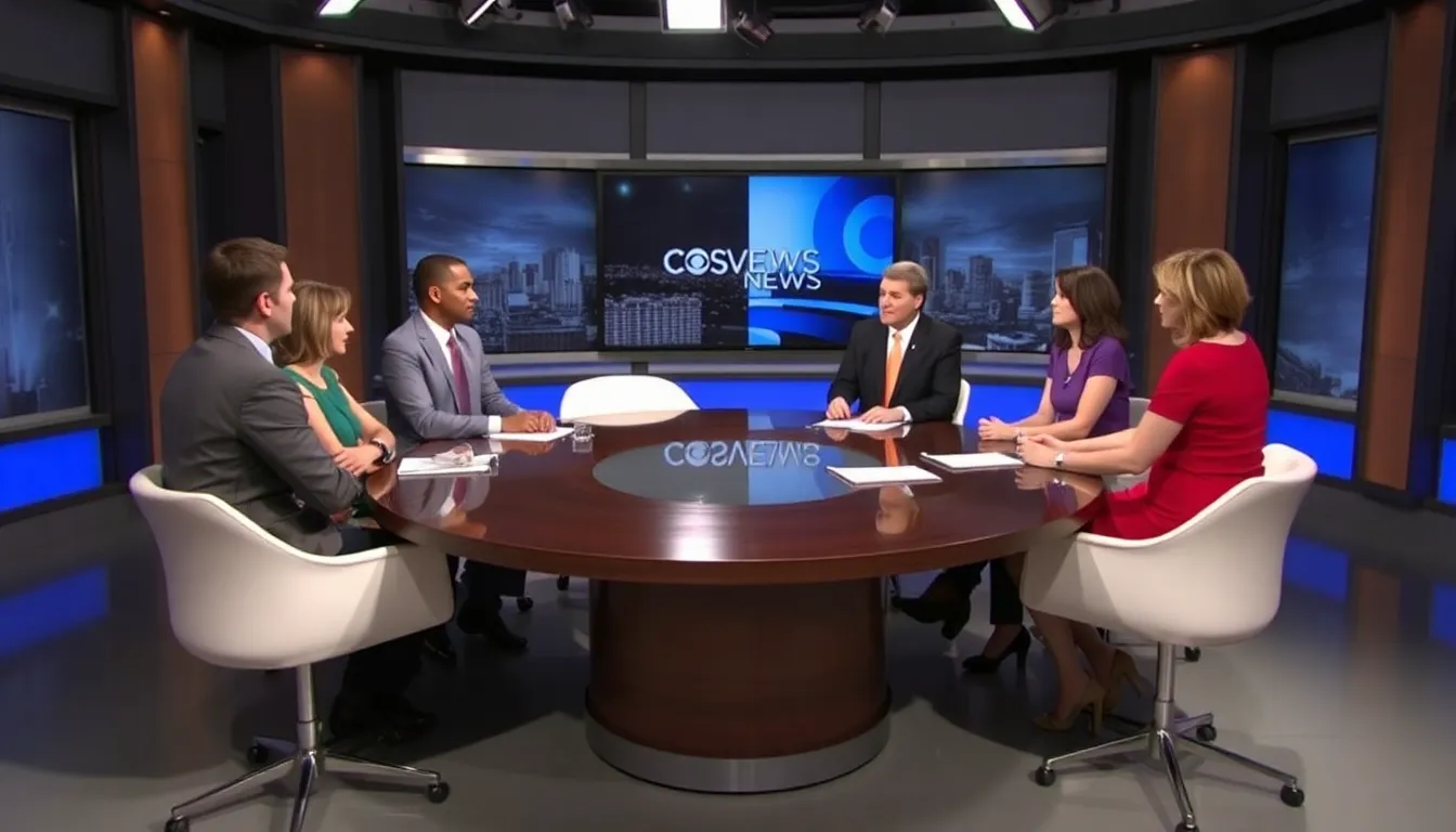 An audience member watches CBS Evening News, illustrating the changing dynamics of viewership amid the rise of online news sources and social media
