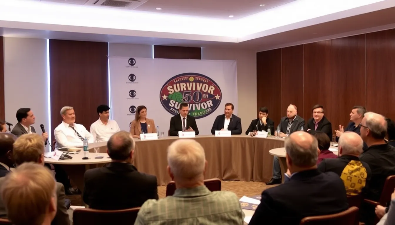 Fans gather excitedly to discuss their favorite Survivor moments, highlighting the show's ability to foster a passionate community over the years