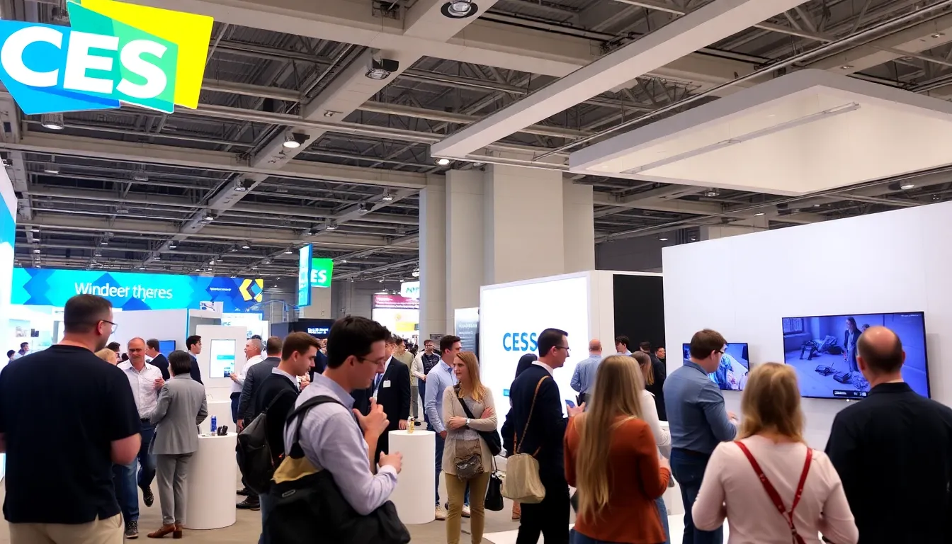 Attendees explore cuttingedge technology displays at CES 2024 in Las Vegas, showcasing innovations in artificial intelligence and sustainable products.