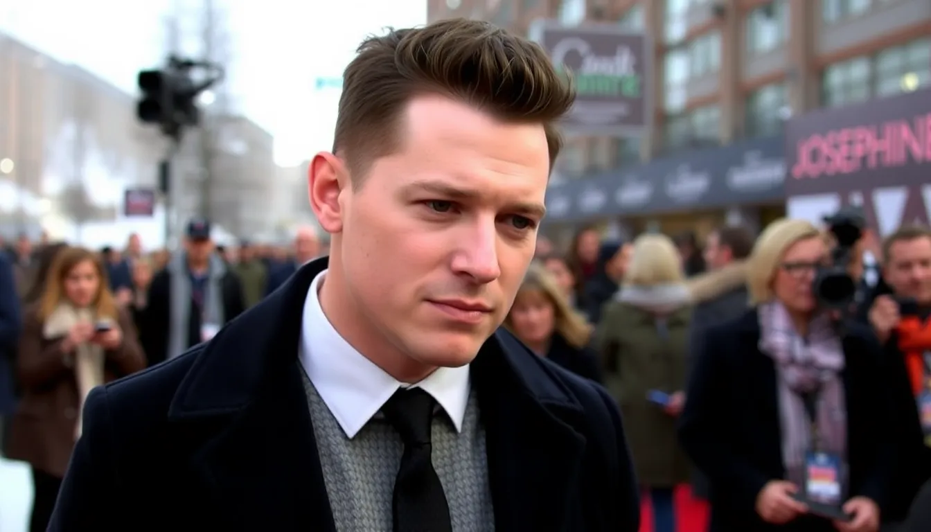 Channing Tatum wipes away tears while seated in a theater during the emotional premiere of his film "Josephine" at the Sundance Film Festival.