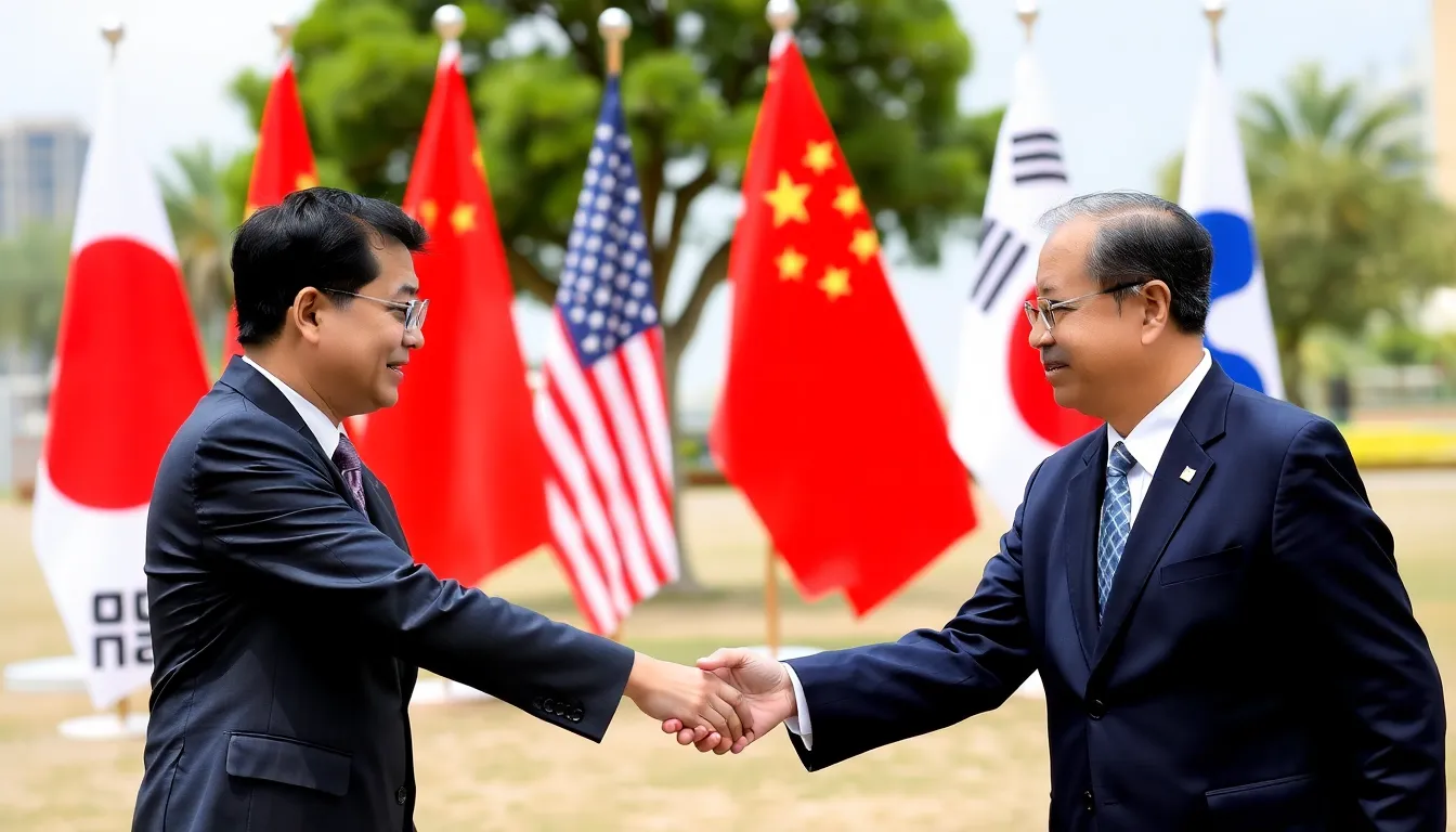 同盟国が米国と中国の間でバランスを取るための戦略を模索している状況