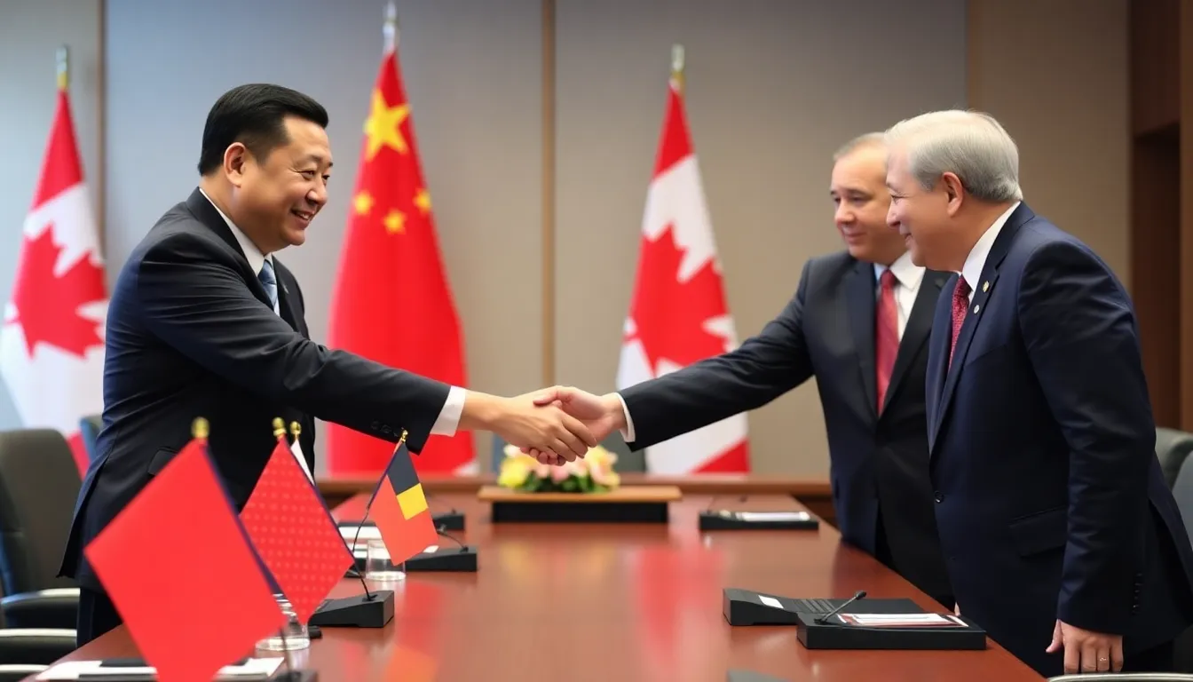 A closeup of technology products, symbolizing the sectors expected to thrive from improved trade relations between China and Canada