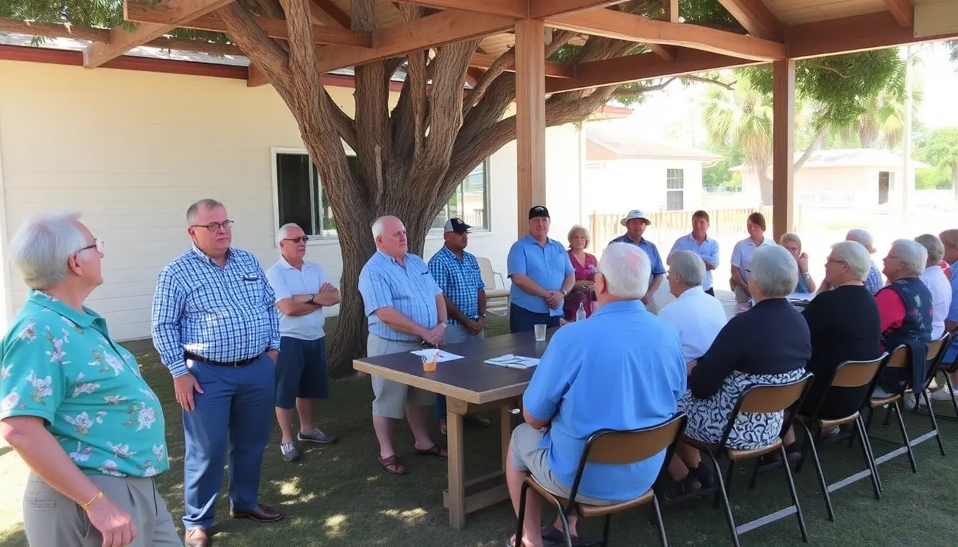 Council members discuss plans to demolish structures at risk from coastal erosion during a meeting focused on climate change impacts.
