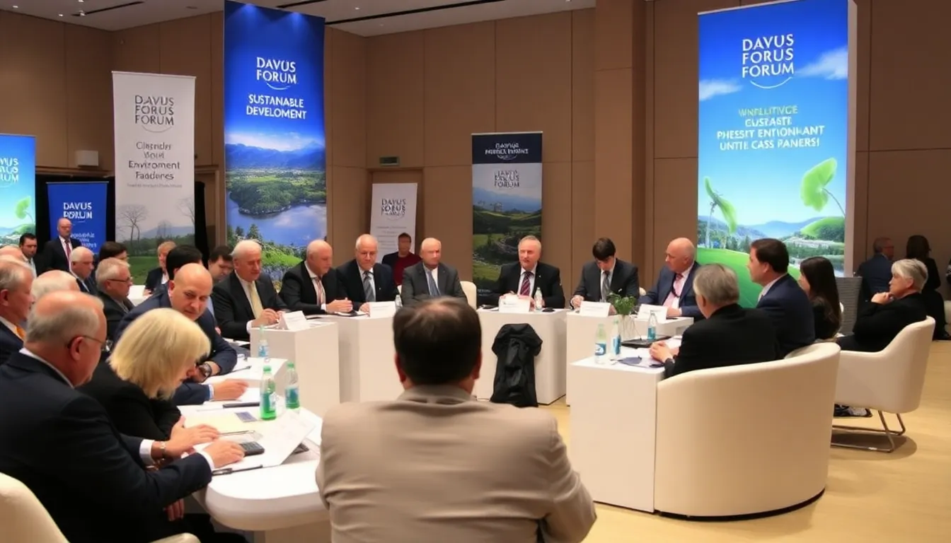 World leaders gather at the World Economic Forum in Davos, Switzerland, to discuss urgent environmental challenges and strategies for sustainability amidst rising global temperatures.
