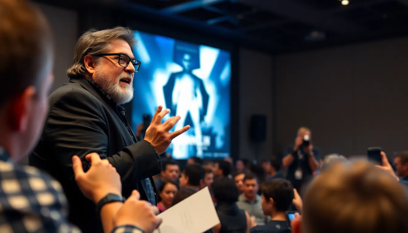 Guillermo del Toro speaks passionately about his upcoming adaptation of Frankenstein during a press event, surrounded by fans and media eager to hear his vision for the classic horror tale.